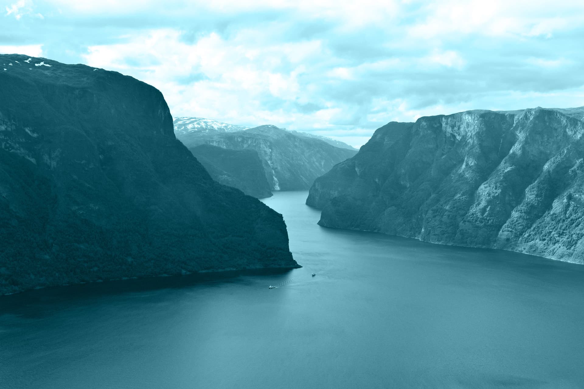 Aurlandsfjorden - Norwegian fjord background